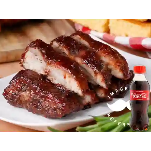 Combo Costillas Bbq + Coca Cola Original 200 ml