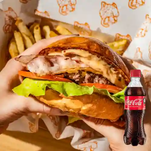 Combo Bacon Burger + Coca Cola Original 400 ml