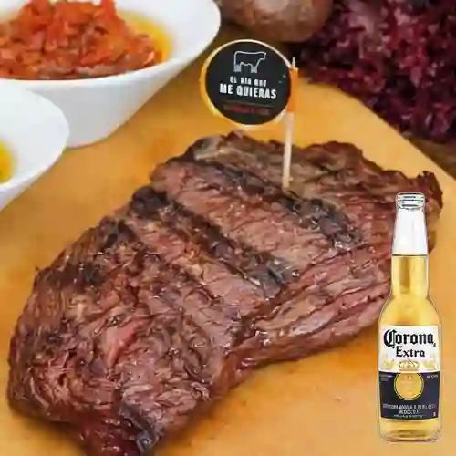 Combo Bife de Paleta + Corona 350 ml