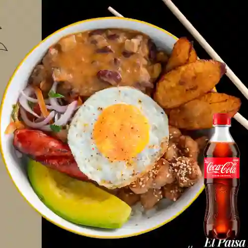 Combo Bowl Paisa + Coca Cola Original 400 ml