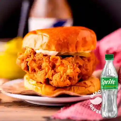 Combo Crispy Burger + Sprite Original 400ml