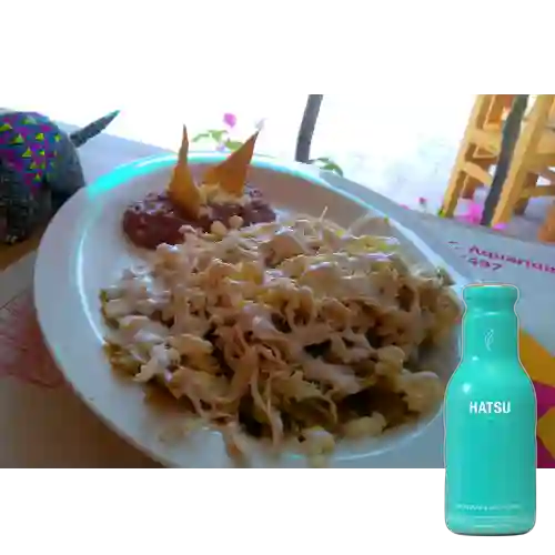 Combo Chilaquiles + Hatsu Azul 400 ml