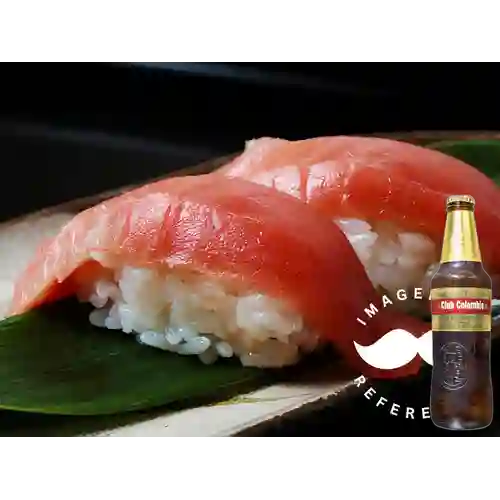 Combo Nigiri de Langostino +Club col. Dorada 355ml