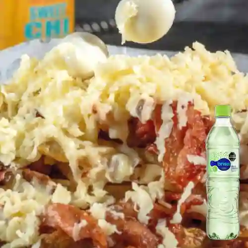 Combo Papas Rancheras + Brisa Saborizada Limón 600ML