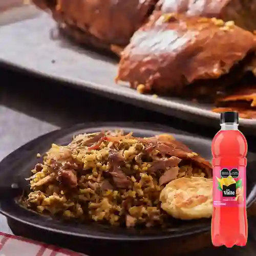 Lechona Personal Grande +Del Valle Mango&Fresa 500ml