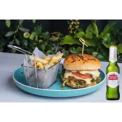Combo Waikiki Burger + Stella Artois Bot. 330ml