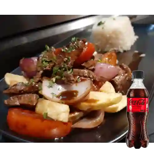Combo Lomo Saltado + Coca Cola Sin Azúcar 400ml