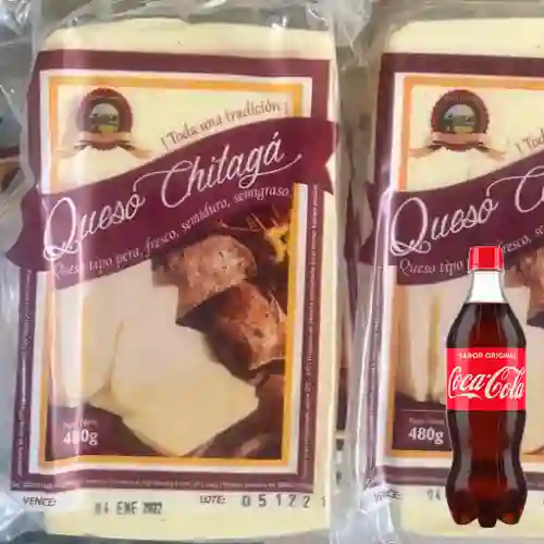 Combo Libra de Queso Chitaga +Cocacola Orig 600ml