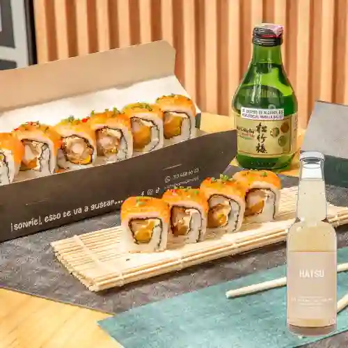 Combo Salmon Roll +Hatsu Uva Blanca&Romeo 300ml