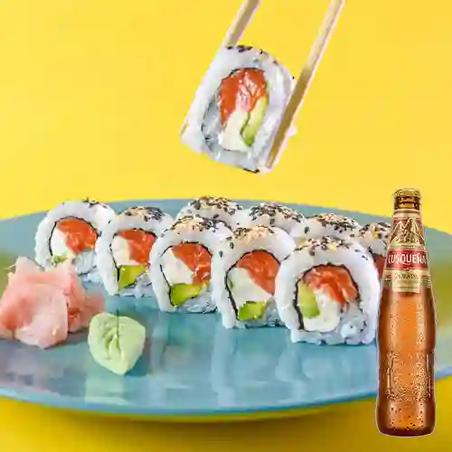 Combo Sushi Philadelphia + Cusqueña Dorada 330 ml