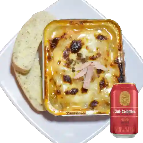 Combo Lasagna Solo Pollo + Club col. Roja Lta 330ml