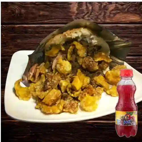 Combo Arepa con 3 Opciones + Hit Mora 300 ml