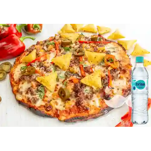 Combo Pizza Mexicana Personal + Brisa Sin Gas 600ML
