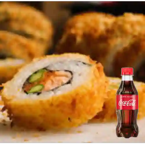 Combo Salmón Crispy Roll + Coca Cola 250 ml