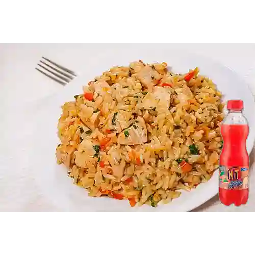 Combo Arroz con Pollo + Hit Tropical 500 ml