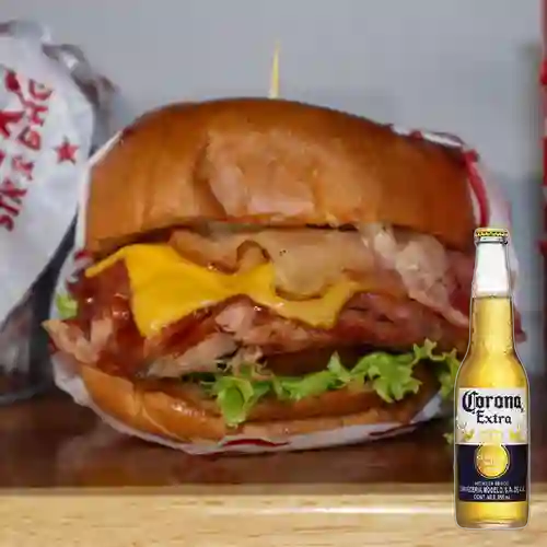 Combo Pulled Pork + Cerveza Corona Bot. 355ml