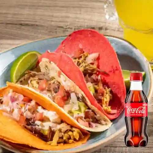Combo Tacos Mixtos + Coca Cola Original 250ML