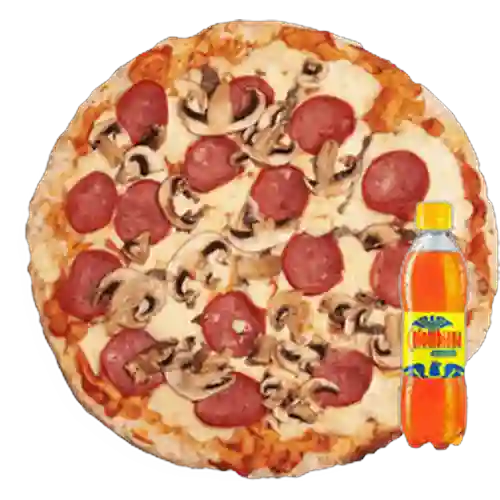 Combo Pizza Cuatro Estaciones + Colombiana 350 ml