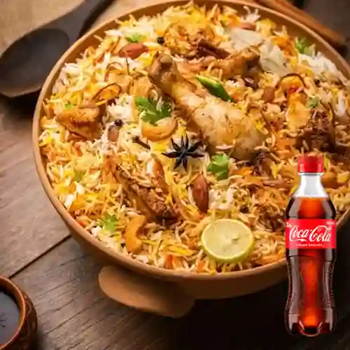 Combo Chicken Biryani + Coca Cola Original 400 ml