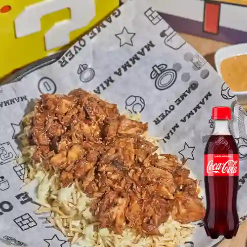 Combo Chuzo Desgranado de Costilla Pollo + Coca-cola 400 ml