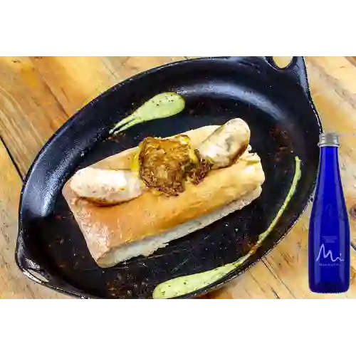 Combo Hot Dog Villa de Leyva + Manatial Sin Gas 300ML