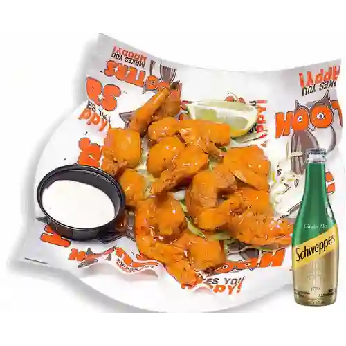 Combo Orig Buffalo Shrimp +Schweppes Ginger Ale 300ML