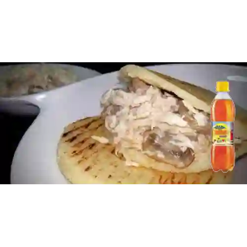 Arepa de Pollo,Champiñón&Queso +Colombiana 400ml