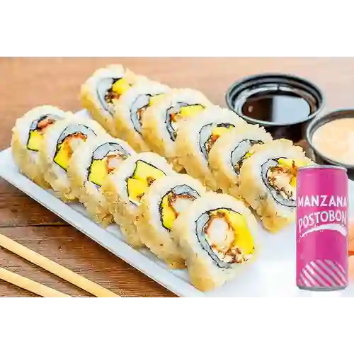 Combo Sushi Fuji Tempura + Postobón Manzana 269 ml