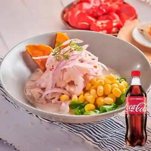Combo Ceviche Clásico Peruanazo + Coca Cola Original 500 ml