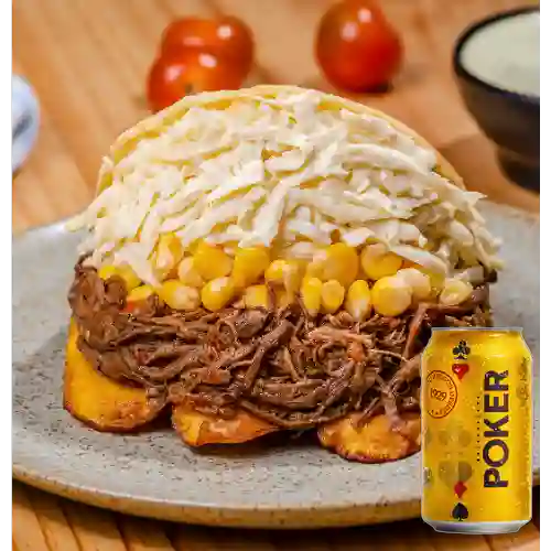 Combo Arepa Criolla + Poker 355 ml