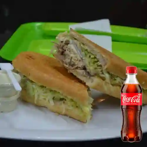 Combo Sándwich Personal Mixto +Cocacola Orig 400ml