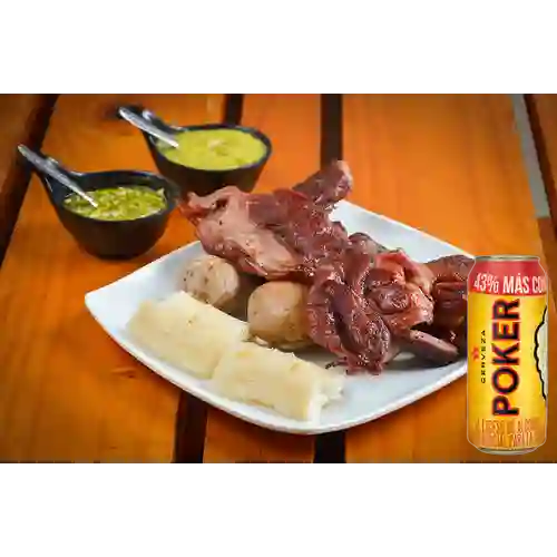 Combo Plato Solo Carne + Poker 330 ml