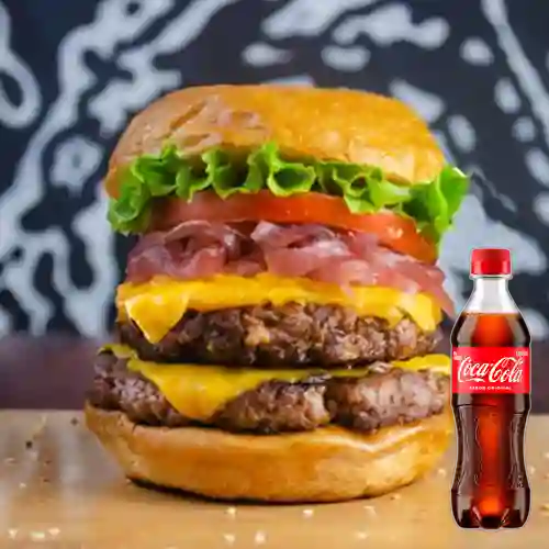 Combo Hamburguesa Doble Da House +Cocacola Orig 400ml