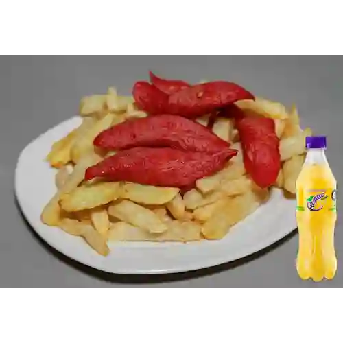 Combo Salchipapa + Quatro Original 400ML