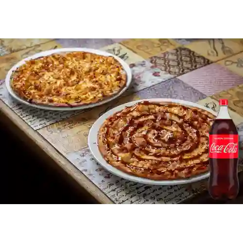 Combo 2 Pizzas Grandes + Coca-Cola Sabor Original 2.5 l