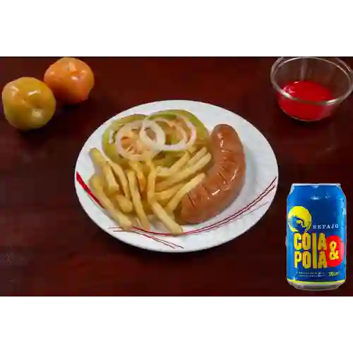 Combo Salchicha Suiza + Cola & Pola 330 ml