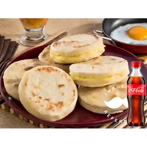 Combo Arepa Rellena de Queso +Cocacola Orig 400ml