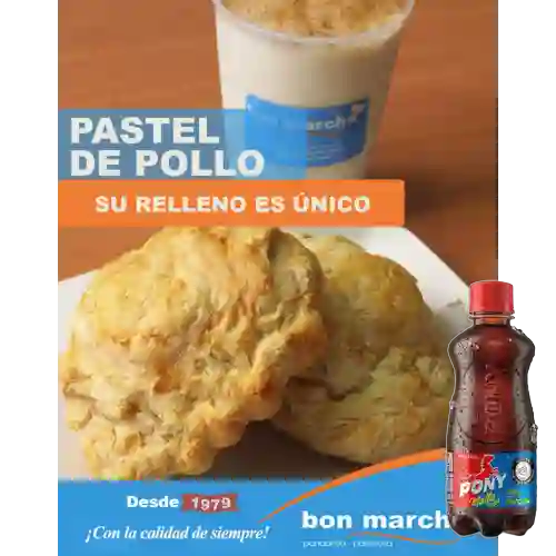 Combo Pastel de Pollo + Pony Malta 200Ml