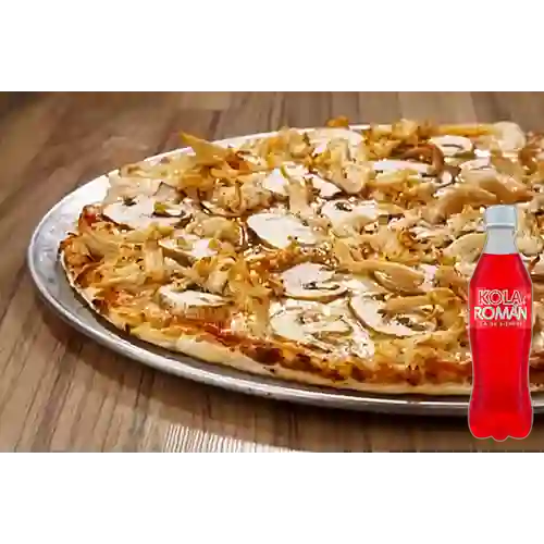 Pizza Pollo&Champiñones Personal +Kola Roman 500ml