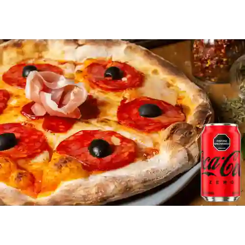 Combo Pizza Ibérica + Coca-Cola Zero 330 ml