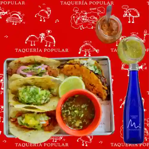 Combo Tacomanía + Agua Manantial 300 ml