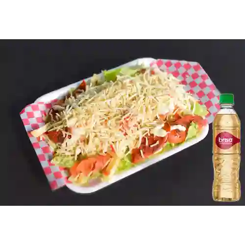 Combo Choripapa + Agua Brisa Sabor a Manzana 600 ml