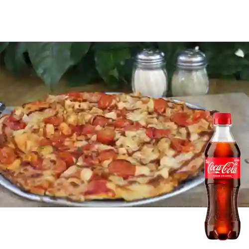 Combo Pizza Pollo BBQ 20 Cm + Coca Cola Original