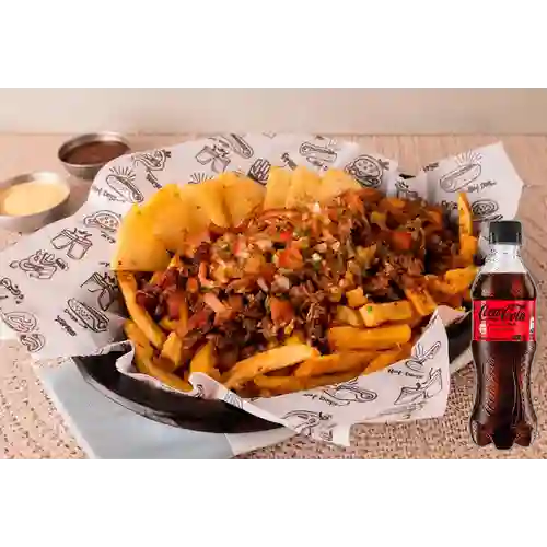 Combo Papas Beef + Coca Cola Sin Azúcar 400 ml