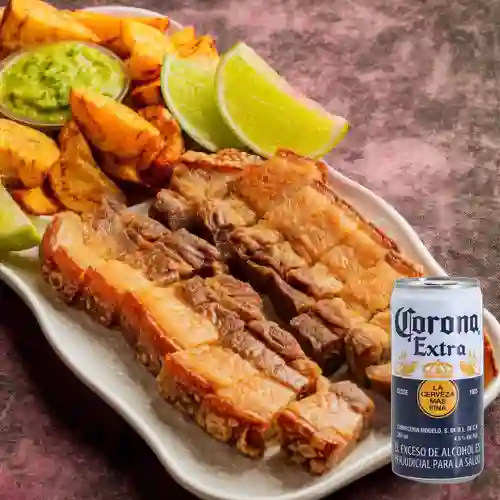 Combo Chicharrón + Corona 269 ml