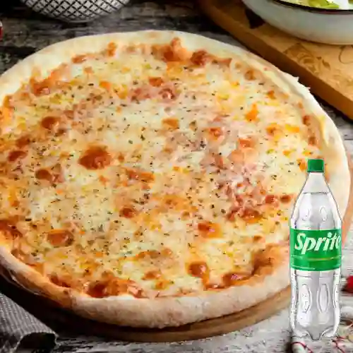 Combo Pizza Mozarella Grande + Sprite Original 1.5Lt
