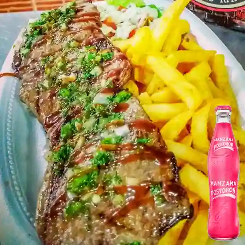 Combo Carne de Res + Postobón Manzana 350 ml