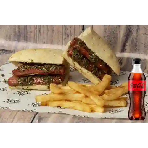 Combo Choripán Clásico Doble + Coca-Cola ZERO 400ml