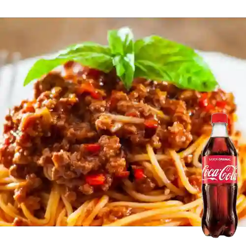 Combo Pasta Bolognesa + Coca Cola Original 500 ml