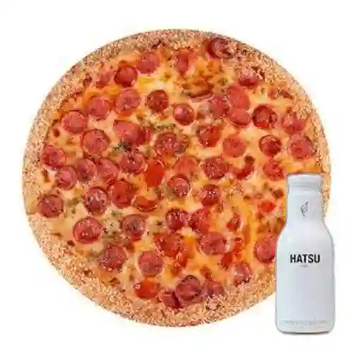 Combo Pizza Pepperoni Nacional + Te Hatsu